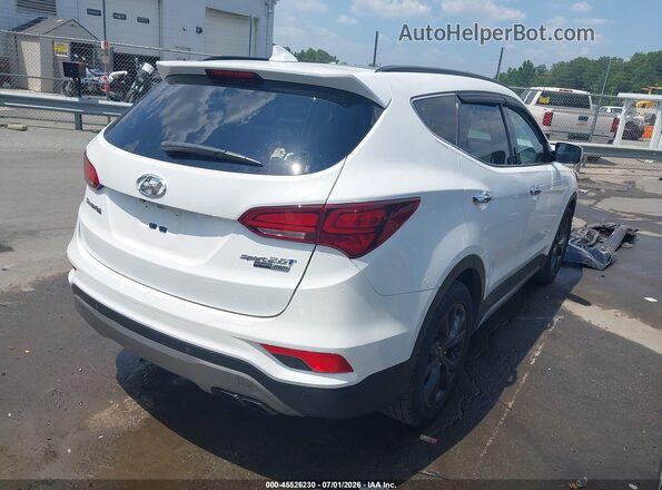 5XYZWDLAXHG388846 2017 HYUNDAI SANTA FE SPORT White Rear right