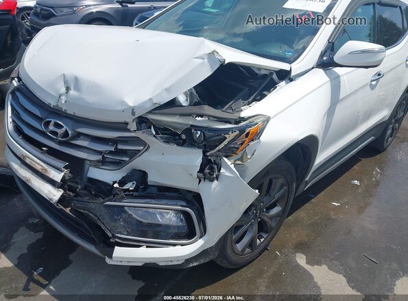 5XYZWDLAXHG388846 2017 HYUNDAI SANTA FE SPORT White Front view