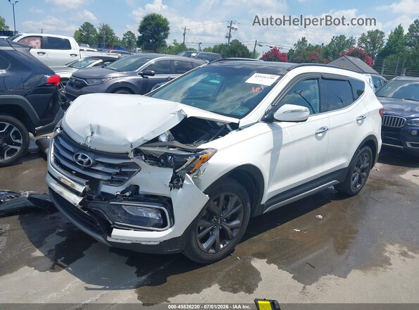 5XYZWDLAXHG388846 2017 HYUNDAI SANTA FE SPORT White Front left