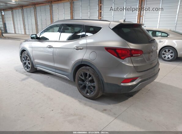 5XYZWDLAXHG413339 2017 HYUNDAI SANTA FE SPORT Серебряный Задняя левая четверть