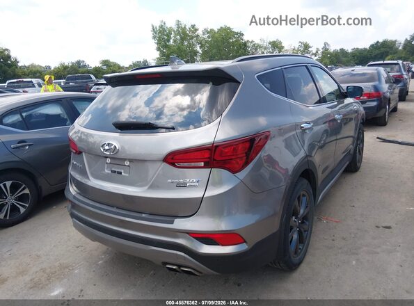 5XYZWDLAXHG432781 2017 HYUNDAI SANTA FE SPORT Gray Trasero derecho