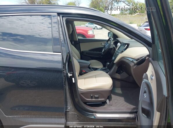 5XYZWDLAXHG464128 2017 HYUNDAI SANTA FE SPORT Черный Вид салона спереди