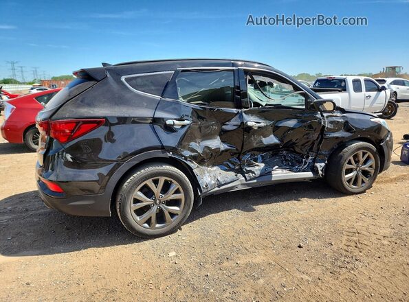 5XYZWDLAXHG485562 2017 HYUNDAI SANTA Black Trasero derecho