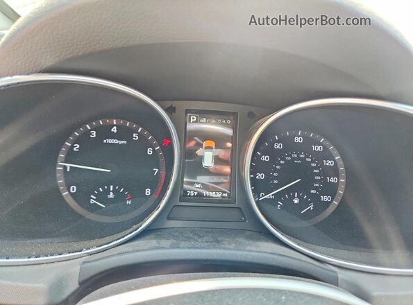 5XYZWDLAXHG485562 2017 HYUNDAI SANTA Black Vista del cuadro de instrumentos
