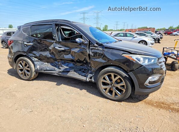 5XYZWDLAXHG485562 2017 HYUNDAI SANTA Black Delantero derecho