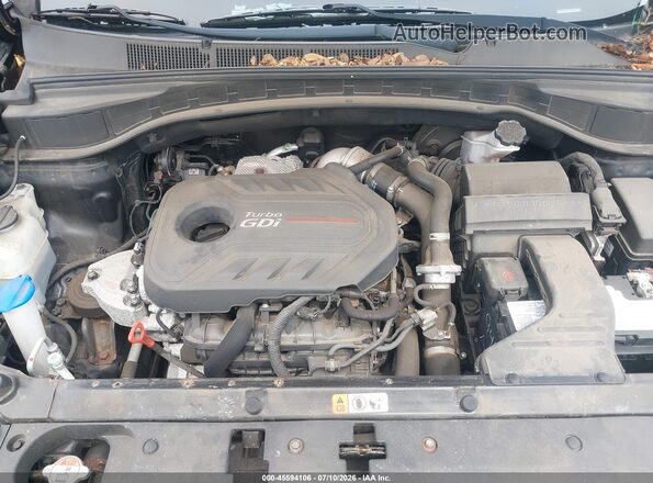 5XYZWDLAXJG504682 2018 HYUNDAI SANTA FE SPORT Black Вид ззаду