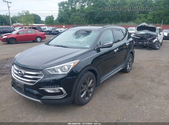 5XYZWDLAXJG504682 2018 HYUNDAI SANTA FE SPORT Black Вид спереду