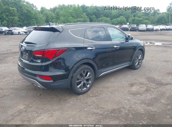 5XYZWDLAXJG504682 2018 HYUNDAI SANTA FE SPORT Black Задня права чверть