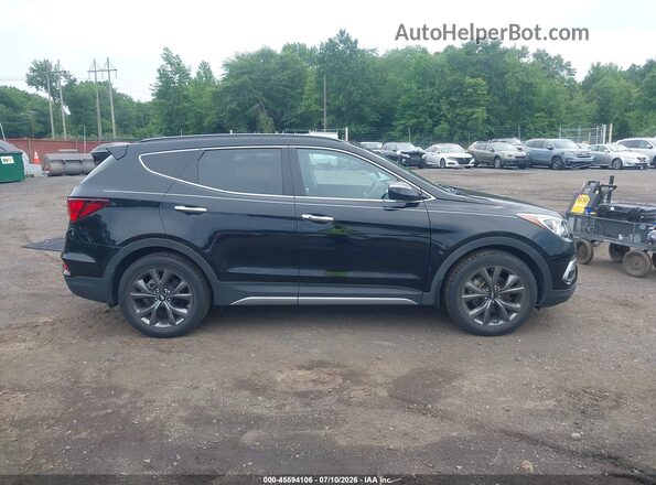 5XYZWDLAXJG504682 2018 HYUNDAI SANTA FE SPORT Black Вид задньої частини салону