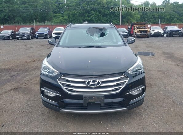 5XYZWDLAXJG504682 2018 HYUNDAI SANTA FE SPORT Black Вид щитка приладів