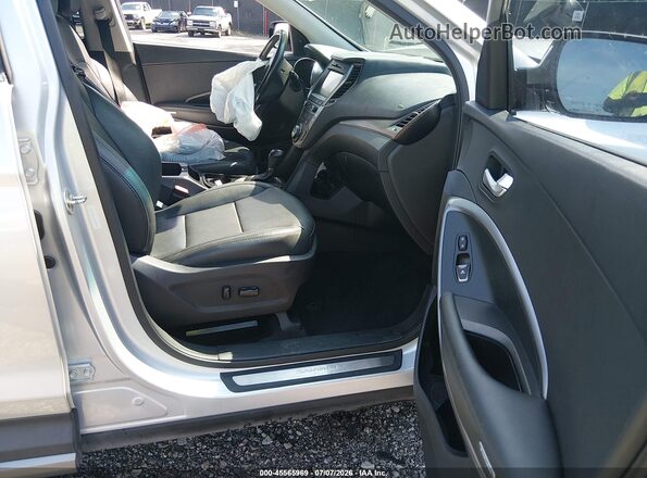 5XYZWDLAXJG534264 2018 HYUNDAI SANTA FE SPORT Silver წინა სალონის ხედი