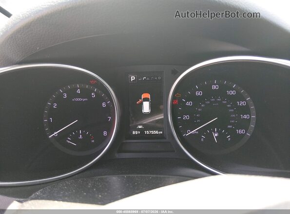 5XYZWDLAXJG534264 2018 HYUNDAI SANTA FE SPORT Silver უკანა სავარძლების ხედი