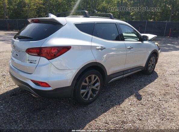 5XYZWDLAXJG534264 2018 HYUNDAI SANTA FE SPORT Silver უკანა მარჯვენა