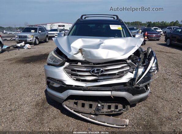 5XYZWDLAXJG534264 2018 HYUNDAI SANTA FE SPORT Silver უკანა სალონის ხედი
