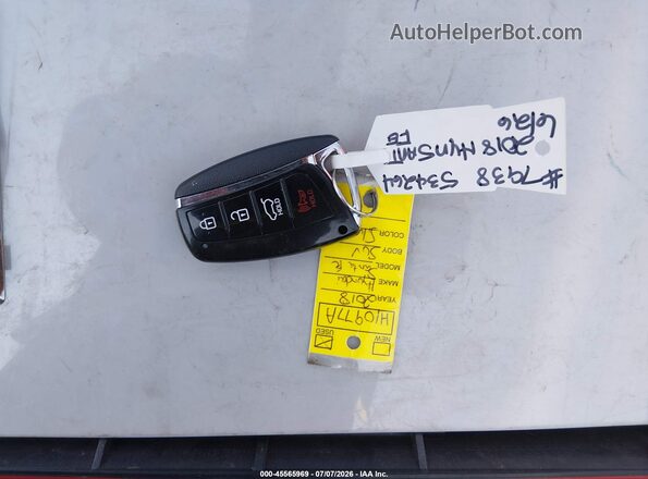 5XYZWDLAXJG534264 2018 HYUNDAI SANTA FE SPORT Silver წინა პანელის ხედი