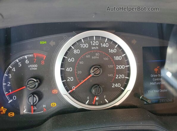 5YFB4MBE0MP089397 2021 TOYOTA COROLLA Синий Вид щитка приборов