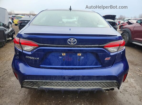 5YFB4MBE4NP100239 2022 TOYOTA COROLLA Blue Հետևի տեսք