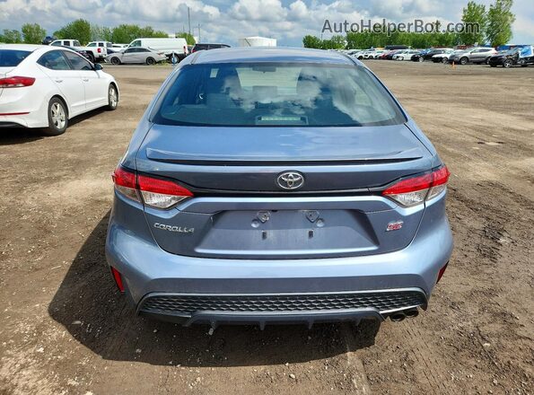 5YFB4MBE9NP116419 2022 TOYOTA COROLLA Blue Вид ззаду