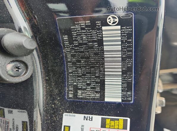 5YFB4MCE1SP237715 2025 TOYOTA COROLLA Черный Вид подкапотного пространства