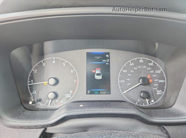 5YFB4MCE4RP201527 2024 TOYOTA COROLLA White Widok zestawu wskaźników