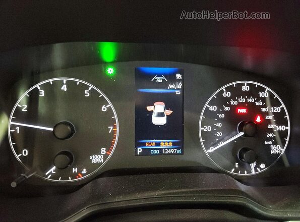 5YFB4MDE0RP215942 2024 TOYOTA COROLLA Blue Instrument cluster view