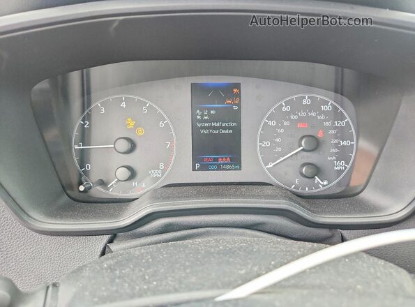 5YFB4MDE0SP257937 2025 TOYOTA COROLLA Красный Вид щитка приборов