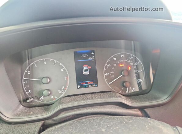 5YFB4MDE0SP286967 2025 TOYOTA COROLLA Blue Instrument cluster view