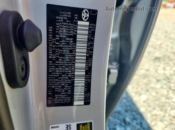 5YFB4MDE0TP394507 2026 TOYOTA COROLLA Silver Widok komory silnika