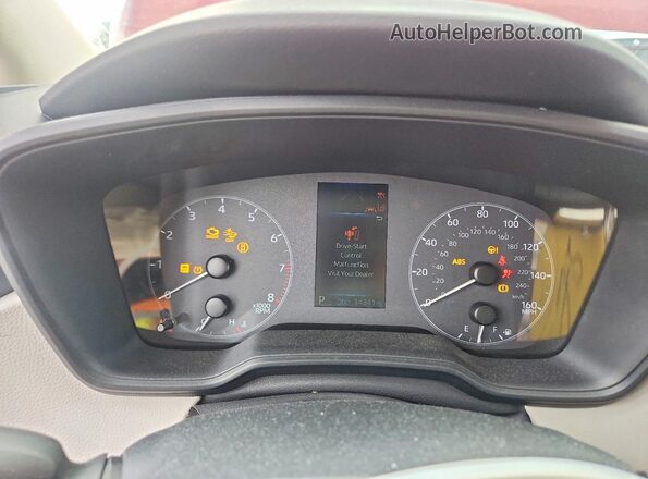 5YFB4MDE1RP134173 2024 TOYOTA COROLLA Red ხელსაწყოთა პანელის ხედი