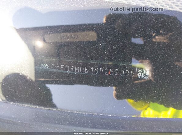 5YFB4MDE1SP257039 2025 TOYOTA COROLLA Gray 
