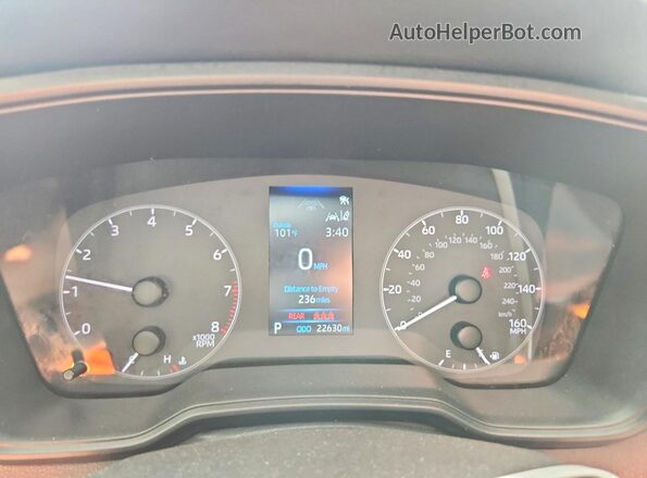5YFB4MDE1SP280370 2025 TOYOTA COROLLA Blue Vista del cuadro de instrumentos