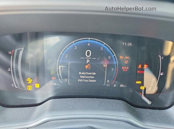 5YFB4MDE1TP392846 2026 TOYOTA COROLLA Синий Вид щитка приборов