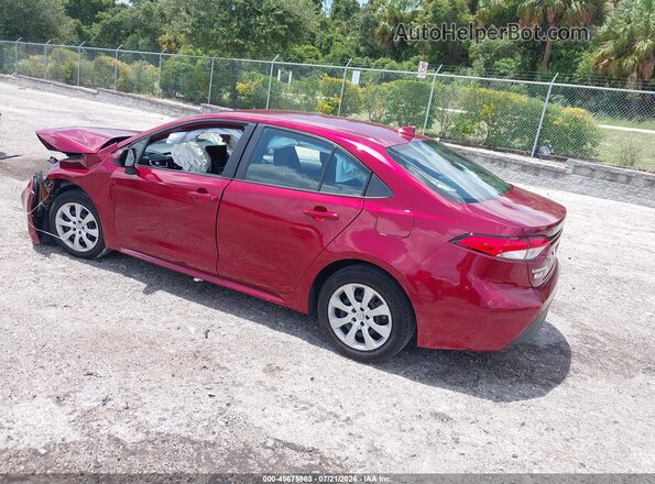 5YFB4MDE2PP078709 2023 TOYOTA COROLLA Красный Задняя левая четверть