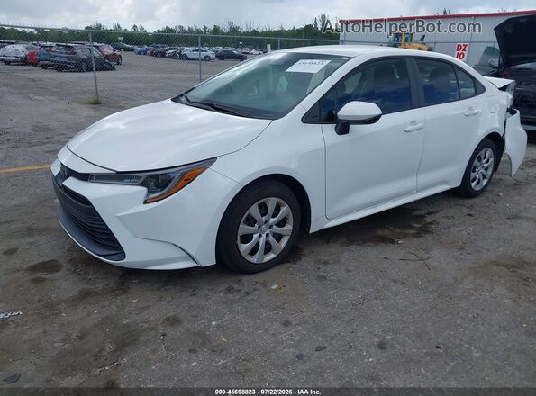 5YFB4MDE2PP078774 2023 TOYOTA COROLLA White წინა მარცხენა ხედი სამი მეოთხედიდან