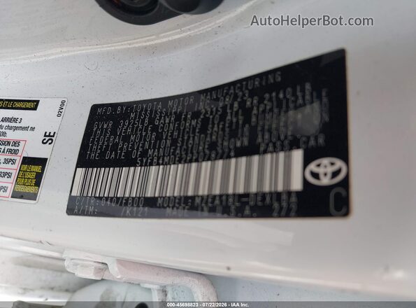 5YFB4MDE2PP078774 2023 TOYOTA COROLLA White ძრავის განყოფილების ხედი