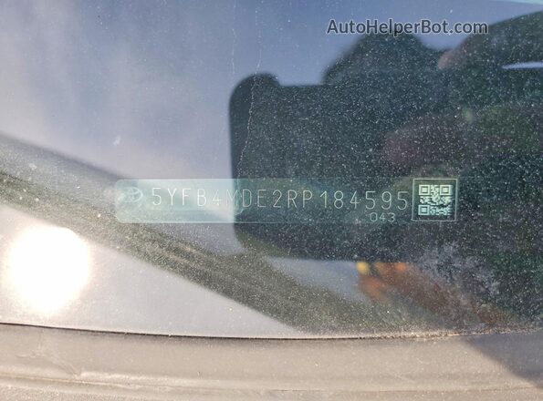 5YFB4MDE2RP184595 2024 TOYOTA COROLLA White Вид підкапотного простору
