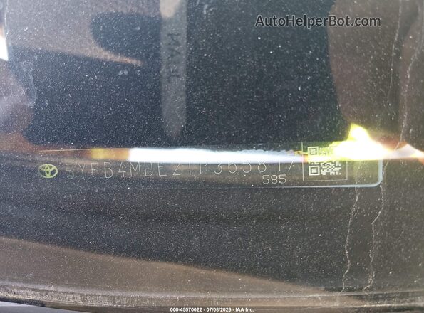 5YFB4MDE2TP365817 2026 TOYOTA COROLLA White 
