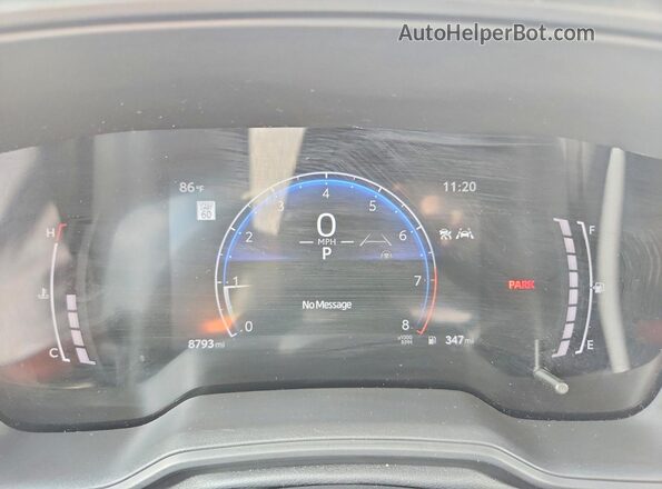 5YFB4MDE2TP383573 2026 TOYOTA COROLLA White Instrument cluster view