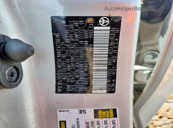 5YFB4MDE3SP240999 2025 TOYOTA COROLLA Серебряный Вид подкапотного пространства