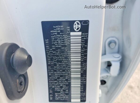 5YFB4MDE3SP245202 2025 TOYOTA COROLLA White Вид наклейки з VIN-кодом