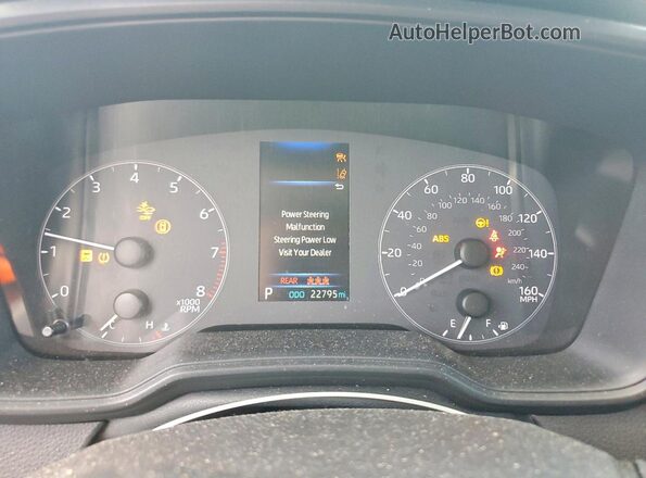 5YFB4MDE3SP245202 2025 TOYOTA COROLLA White Вид щитка приладів