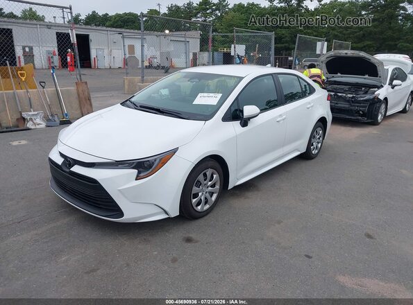5YFB4MDE3TP448916 2026 TOYOTA COROLLA White Առջևի ձախ երեք քառորդ տեսարան