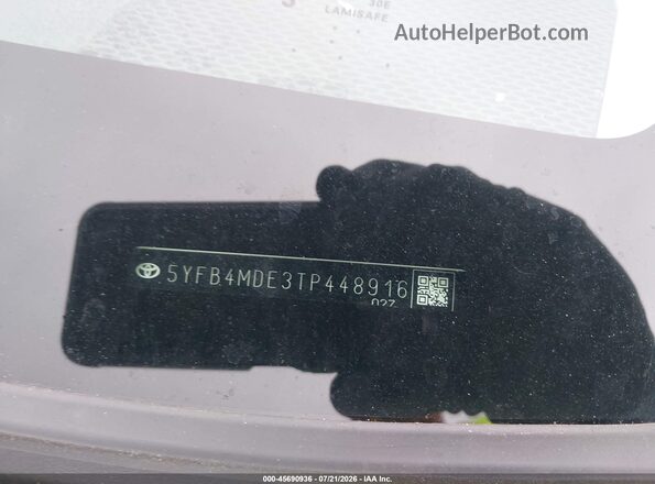 5YFB4MDE3TP448916 2026 TOYOTA COROLLA White Սարքավորումների վահանակի տեսք