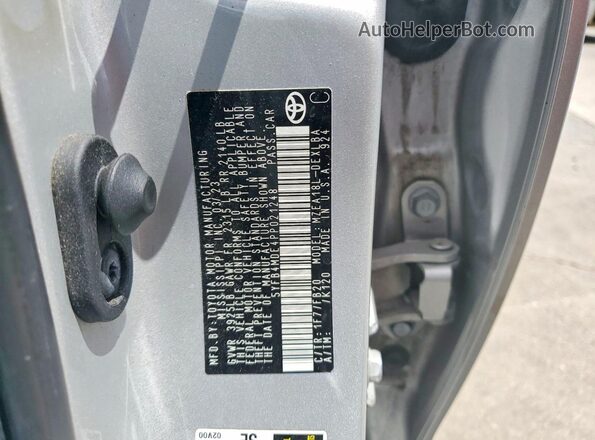 5YFB4MDE4PP021248 2023 TOYOTA COROLLA Silver Widok komory silnika