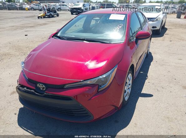 5YFB4MDE6SP257635 2025 TOYOTA COROLLA Red Przód lewy