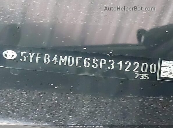 5YFB4MDE6SP312200 2025 TOYOTA COROLLA Черный Вид подкапотного пространства