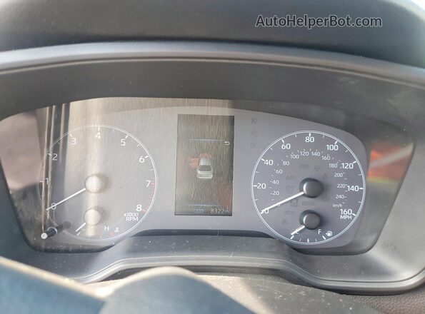 5YFB4MDE8SP321528 2025 TOYOTA COROLLA Blue Instrument cluster view