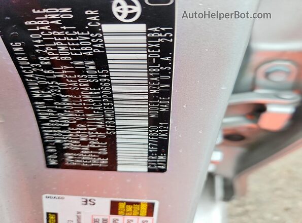 5YFB4MDE9PP066945 2023 TOYOTA COROLLA Silver Вид підкапотного простору