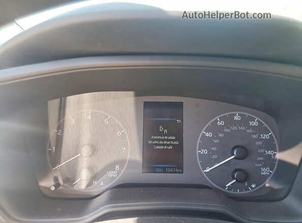 5YFB4MDE9SP340170 2025 TOYOTA COROLLA White Instrument cluster view