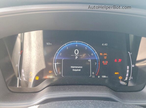 5YFB4MDE9TP376863 2026 TOYOTA COROLLA Черный Вид щитка приборов